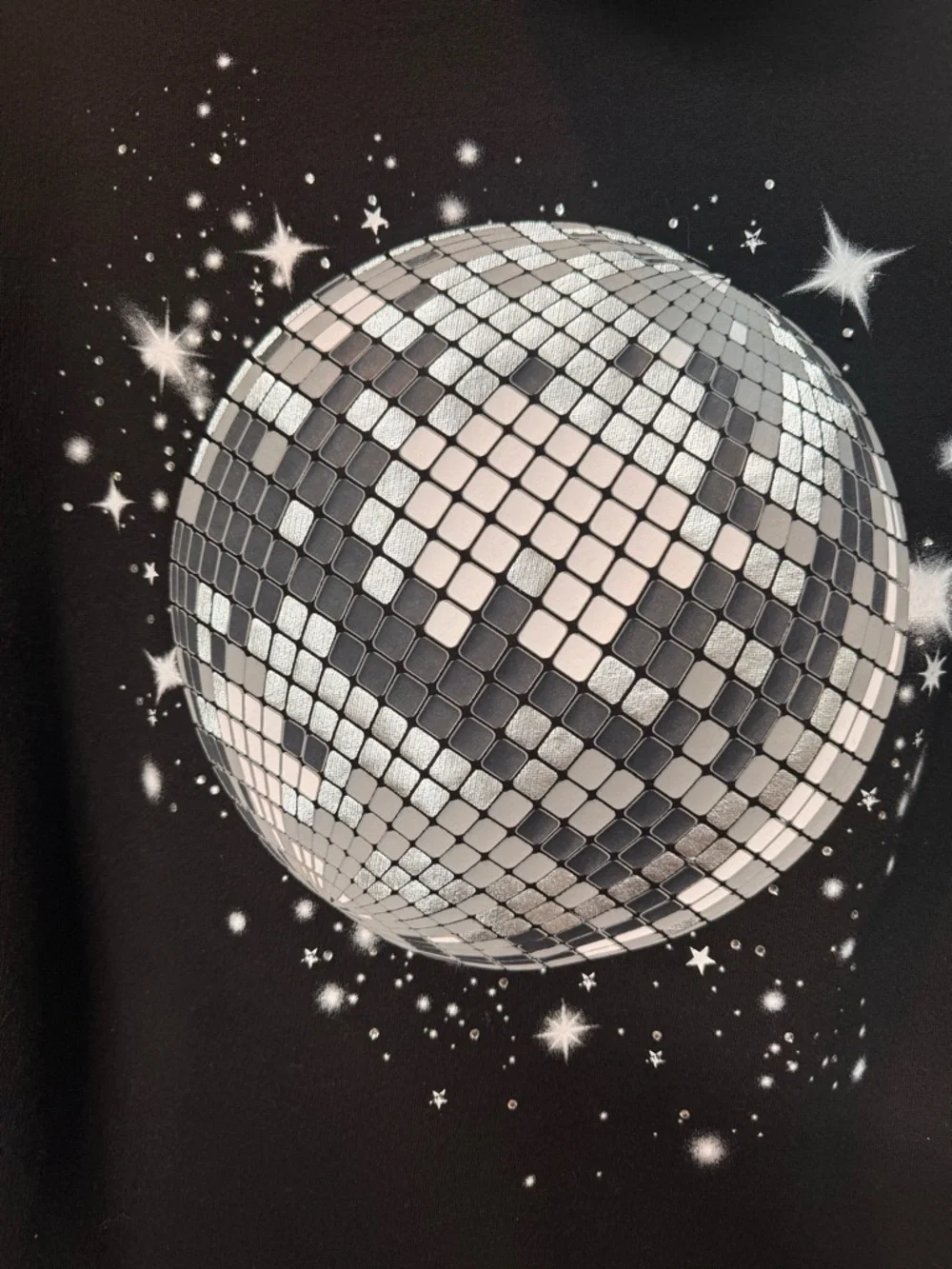 wild fable Black Hoodie with White Star Cluster - Picture 3 of 5